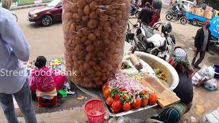 Bangladeshi Style Sweet Pani Puri Fucka Unique cutting style | Street Food Bank