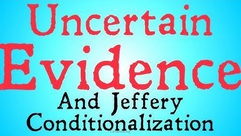 Jeffrey Conditionalization (The Problem of Uncertain Evidence)