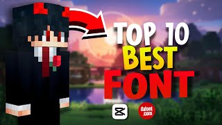 Top 10 Best Font for MINECRAFT VIDEOS 🤫