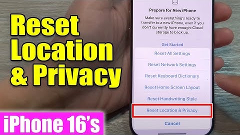 iPhone 16/16 Pro Max: How to Reset Location & Privacy