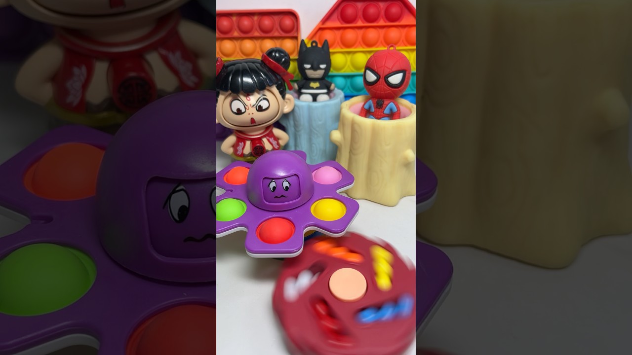 Funny Spiderman And Nezha Party Turbo Power With BATMAN CUTE TRENDY! 🤣🤣🤣