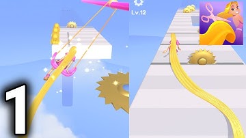 Hair Challenge - Gameplay / Walkthrough Part 1 (IOS & Android Game)