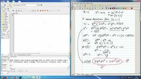 [GNU OCTAVE] L5 Perturbation methods for algebraic equations