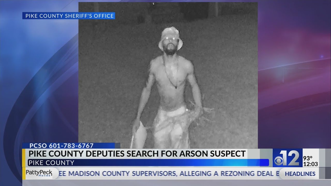 Pike County deputies search for man wanted for arson - YouTube