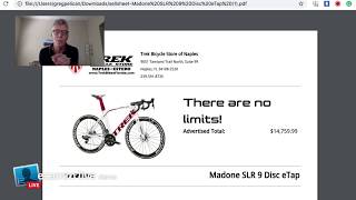 Building a custom Trek Project One Madone SLR.