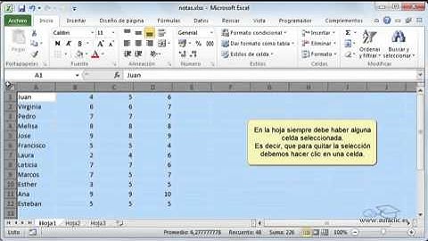 Curso de Excel 2010  4 1  Seleccionar celdas    YouTube