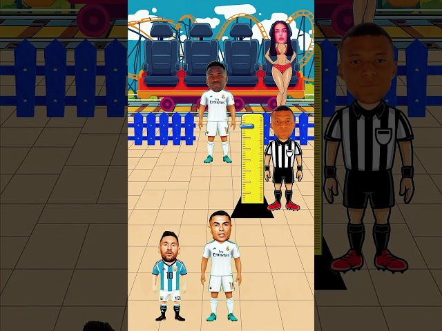 Who Will Enter the Ride_ Ronaldo vs Messi 🤪 vs Mbappé vs Vinicius#ronaldojr #ronaldo#mrbeast#ronaldo