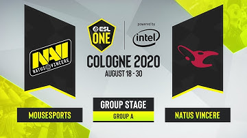 CS:GO - mousesports vs. Natus Vincere  [Nuke] Map 1 - ESL One Cologne 2020 - Group A - EU