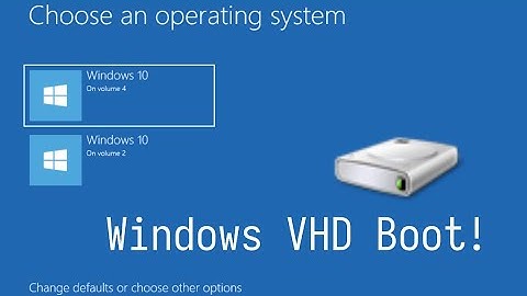 Booting Windows from VHD