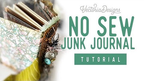 No Sew Junk Journal Tutorial | Elastic Binding | Fortune Teller