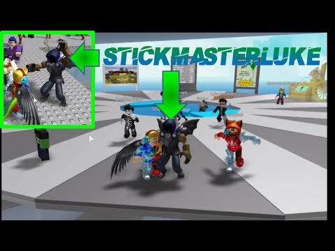 Roblox Meeting Stickmasterluke In His Game Youtube - stickmasterluke roblox