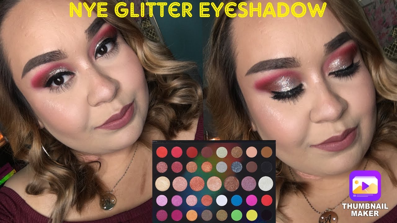 NYE Glitter Eyeshadow Morphe Hit The Lights Palette YouTube