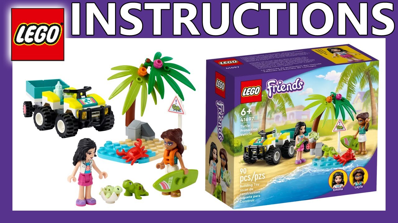 LEGO Friends Turtle Protection Vehicle 41697, Animal Rescue