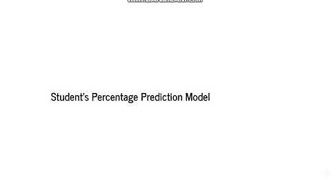 TSF task 1-Prediction using Supervised ML