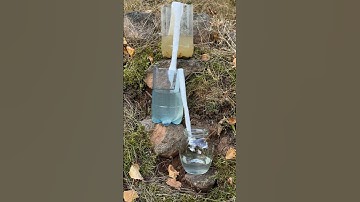 Survival Skills: Amazing Dirty Water Purification Filter. #survival #camping #lifehacks