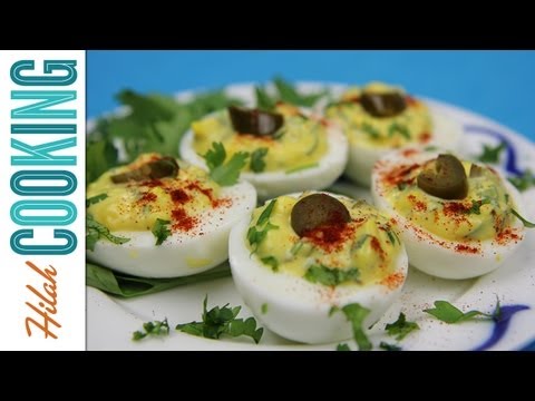 How to Make Jalapeño Deviled Eggs | Hilah Cooking