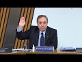 Alex Salmond Evidence to CSGHHC Inquiry, 26 Feb 2021