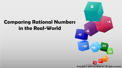 Comparing Rational Numbers in the Real World