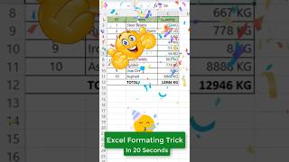 Download Lagu se Excel To Calculate Total Weight In 20 Seconds #excel #shortsfeed #exceltips MP3
