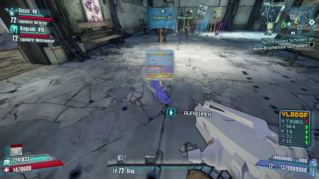 BORDERLANDS 2 *Boost Lobby(Instant LVL72)+Op8 Weapon Drops+Eridium Drop+OP8 BOOST* YouTube