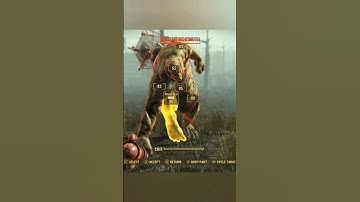 That was too close! (Ancient Behemoth vs Gatling laser) #fallout4 #fallout #shorts