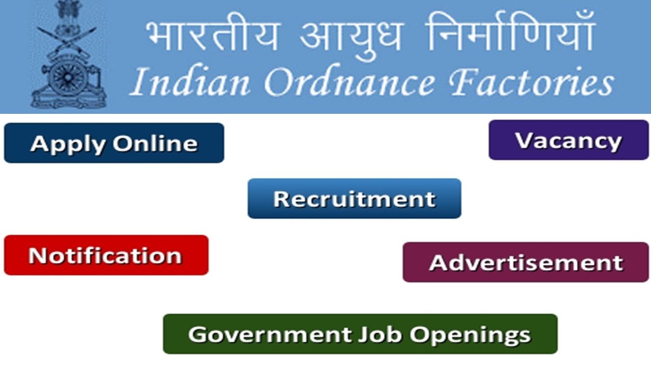 Ordnance Factories Board Recruitment Apply Online Notifications Careers Vacancy