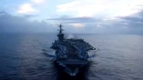 USS Carl Vinson in the Pacific Ocean