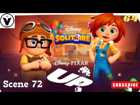 【Disney Solitaire ディズニー ソリティア】UpワールドScene 72の攻略と盤面整理のコツ