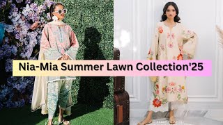 Nia-Mia Summer Lawn Collection'25|Latest Summer Ready-To-Wear Collection'25 @MahiVlogs880