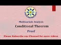 Multivariate Analysis || Conditional Distribution || Proof || Theorem || (In Hindi)