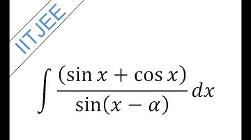 integrate (sinx + cosx)/sin(x-alpha) ||  Integration class 12 Solutions || Indefinite integral - 9