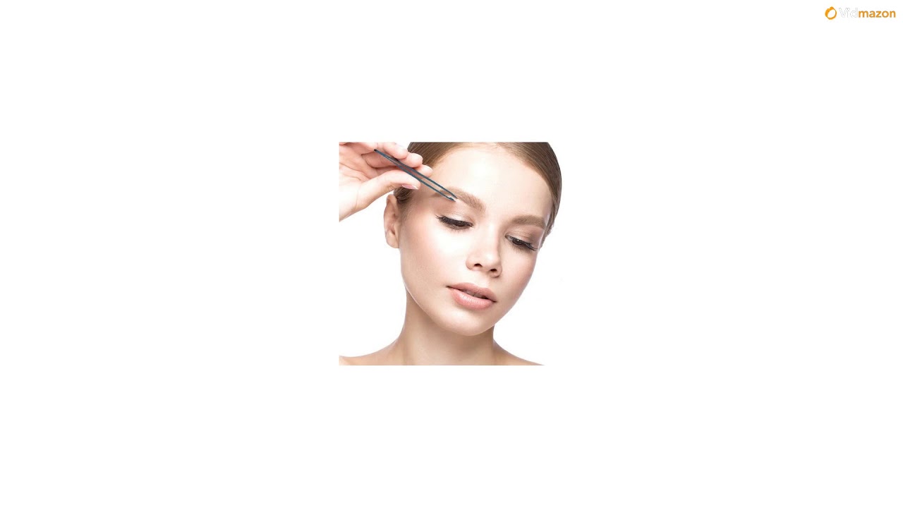 Cliganic Professional Slant Tweezers - Precision Tweezers for Eyebrows | Hair Tweezer for Men