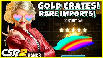 70 GOLD KEYS FOR RARE CAR! GOLD CRATE OPENING RARE IMPORTS!! | CSR Racing 2