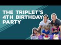 Love  best dishes the triplets 4th birt.ay party