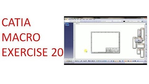 CATIA MACRO PROGRAM DRAFTING TITLE BLOCK