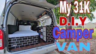 VAN TOUR My 31K D.I.Y Camper Van. #vanlifephilippines