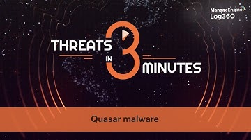 Threats in threee minutes - Quasar malware