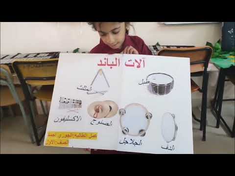 إبداعات زهور وزهرات الصف الاول في درس الآلات الباند مدرسة الرحبة للتعليم الاساسي