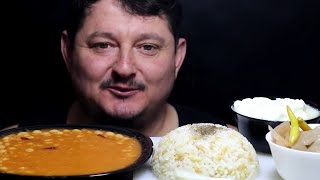 || ASMR MUKBANG || Dry Bean Rice & Pickles | Kuru Fasulye Pilav & Turşu *Great Eating Songs*