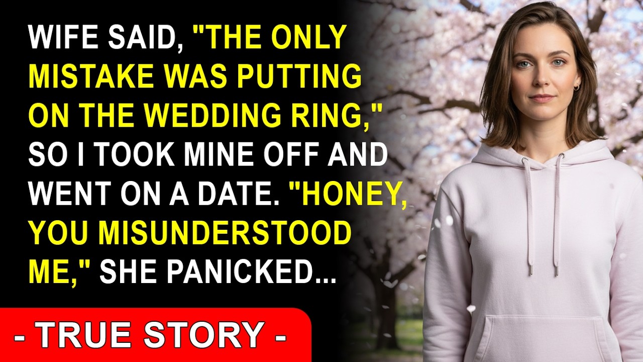 Wife said, “The only mistake was putting on the wedding ring,” so I took mine off and