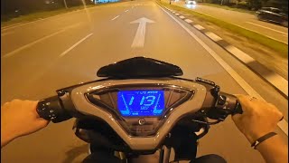 POV: Late night ride to home on my YAMAHA NVX 155 V2