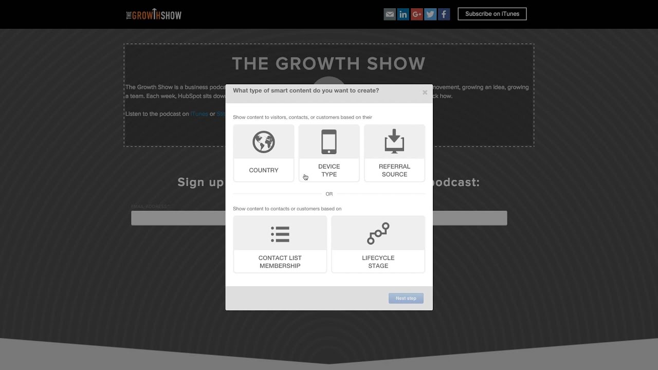 Contenido Inteligente de HubSpot