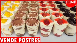 40 Postres Sin HORNO Tiramisú de 4 Sabores Postres VENDER y Ganar DINERO Desde Casa