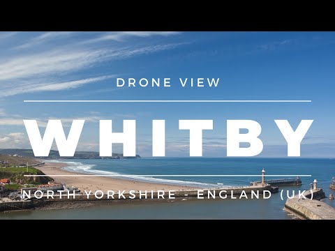 Whitby Beach North Yorkshire (England UK) Staycation Ideas & Travel Destinations Drone Footage