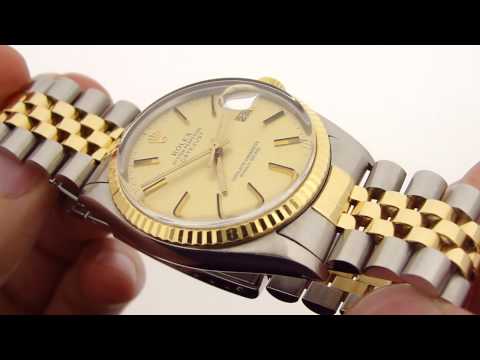 rolex dual tone watch