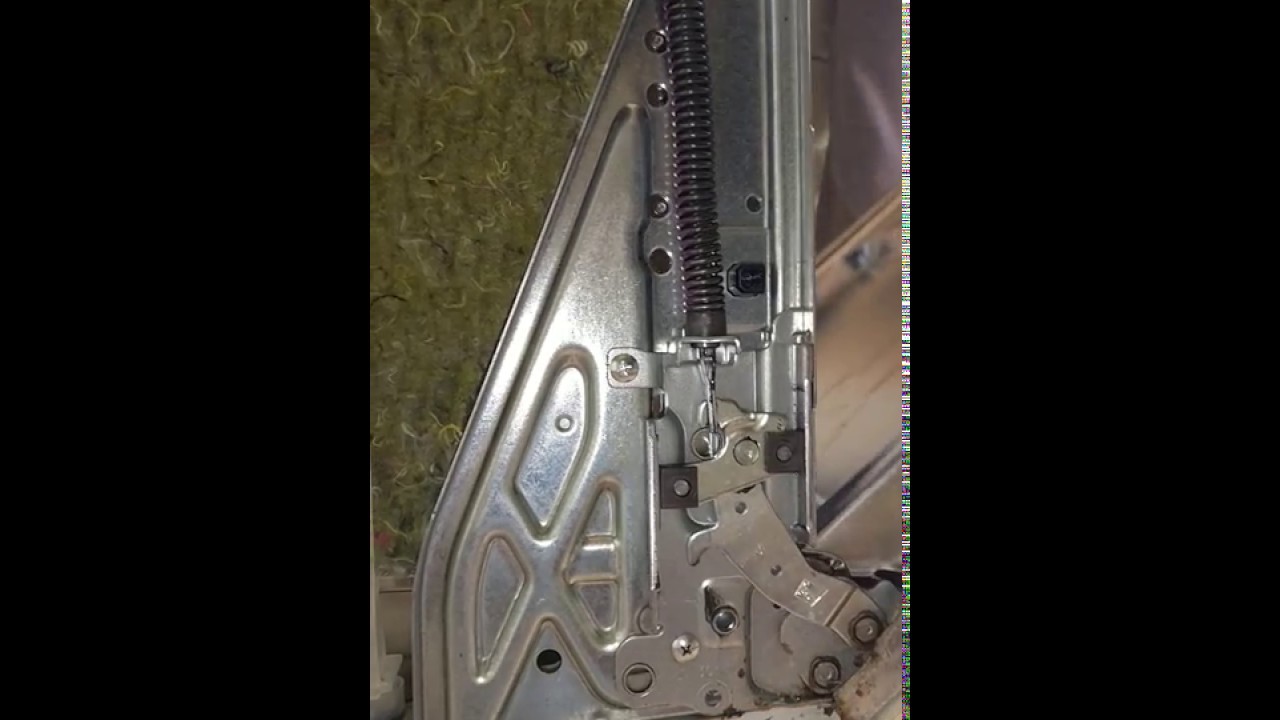 dishwasher door mechanism