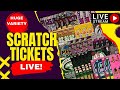 LIVE LOTTERY TONS OF SCRATCH TICKETS