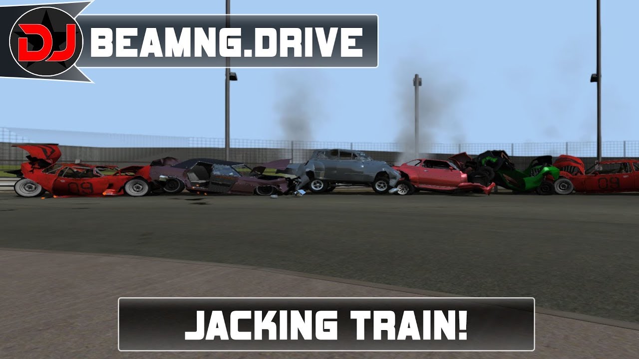 BeamNG.Drive MEGA JACKING TRAIN YouTube