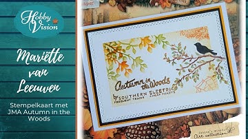 FBLive - 16-08-2025 - Mariette van Leeuwen - Stempelkaart met JMA Autumn in the Woods collectie
