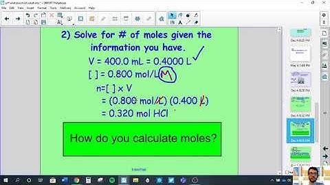 pH and Solution Stoichiometry Part 2
